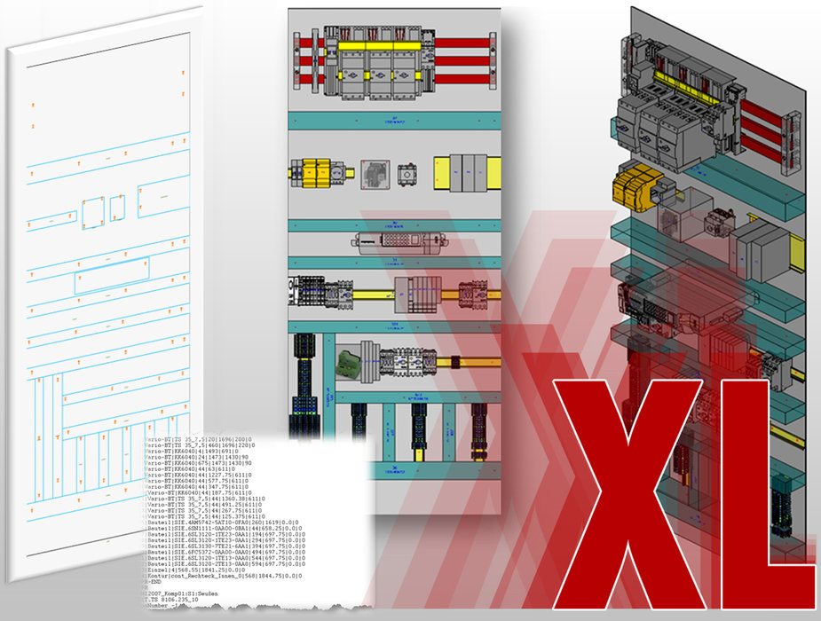 Painéis de layout em XL